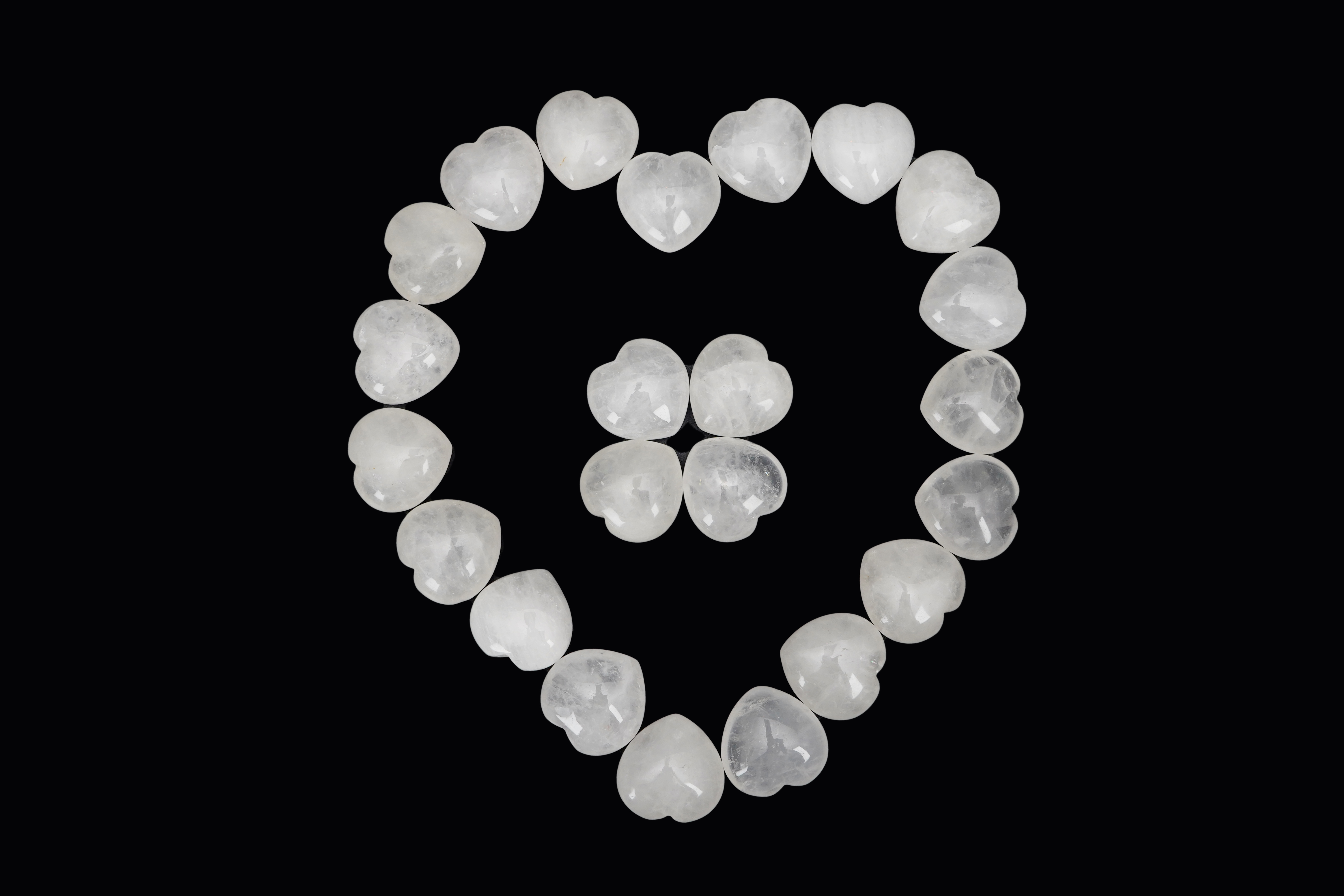 Clear Quartz Heart 3 cm